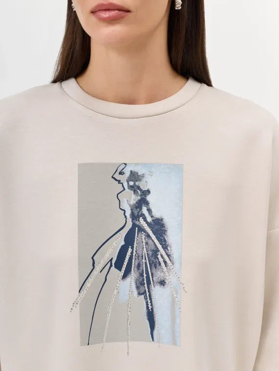 BULMER Свободный свитшот с принтом