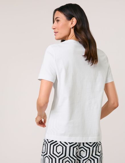 GERRY WEBER Футболка с надписью и стразами