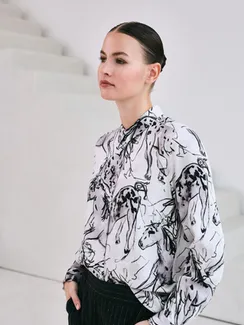 Elisa.and.me Блузка с анималистичным принтом
