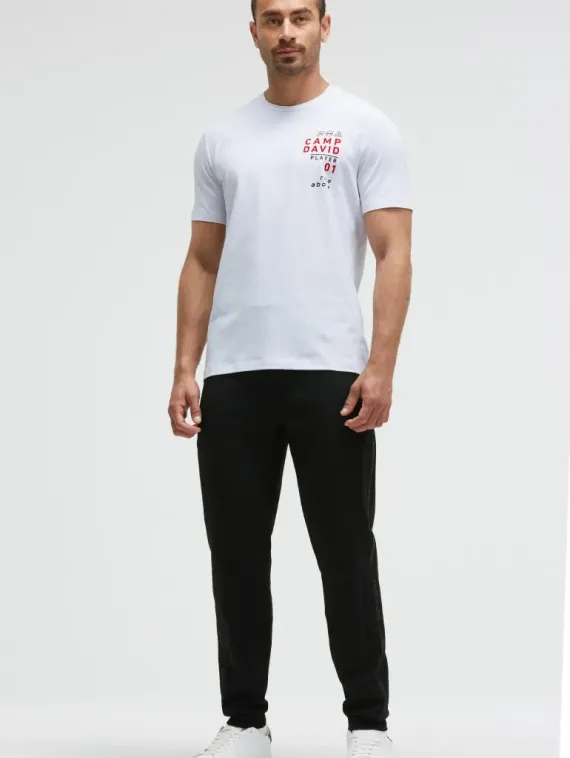 CAMP DAVID Брюки спортивные с боковыми лентами черные