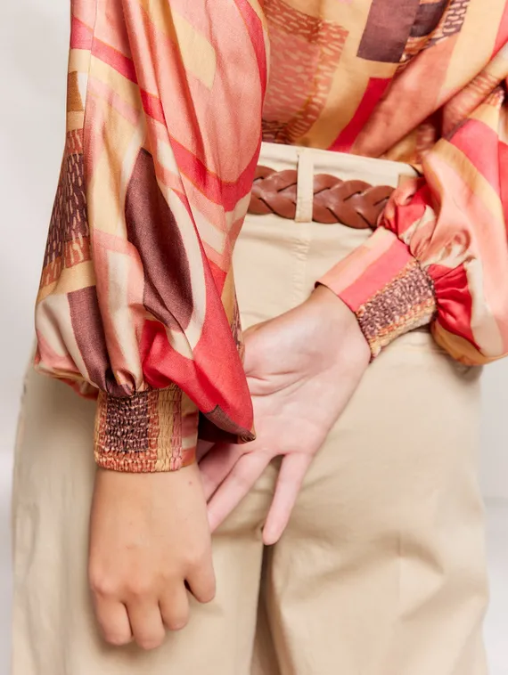 SUMMUM Блуза с принтом