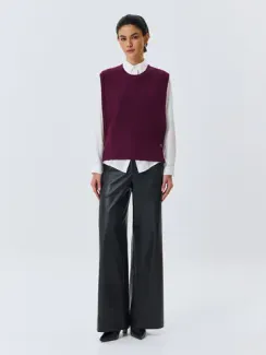 BULMER Прямые брюки из мягкой экокожи