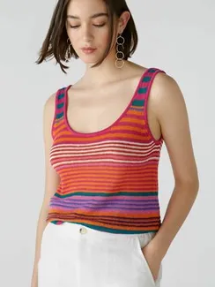 Oui Топ льняной