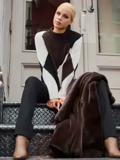 MONARI Джемпер с ромбовидным узором