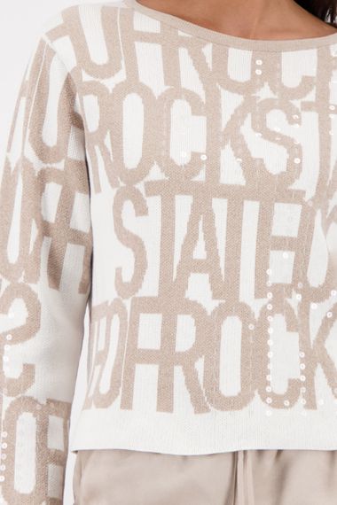 MONARI Джемпер с текстовым принтом