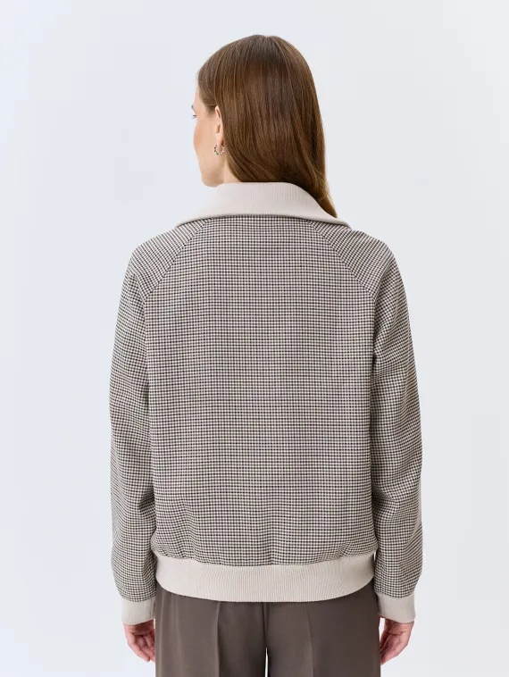 BULMER Бомбер в мелкую клетку