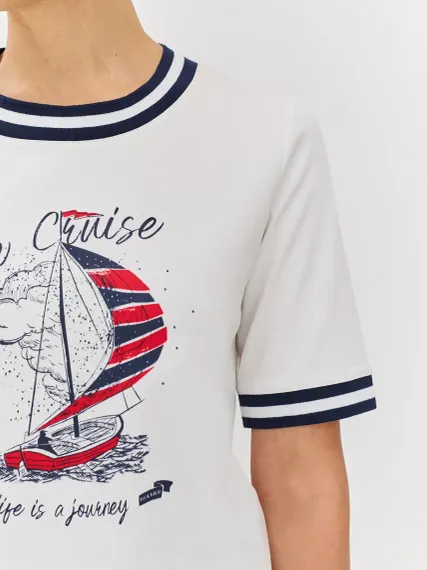 BULMER Футболка с ярким принтом