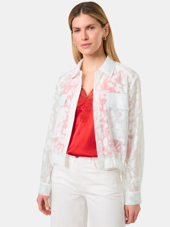 TAIFUN Блуза прозрачная