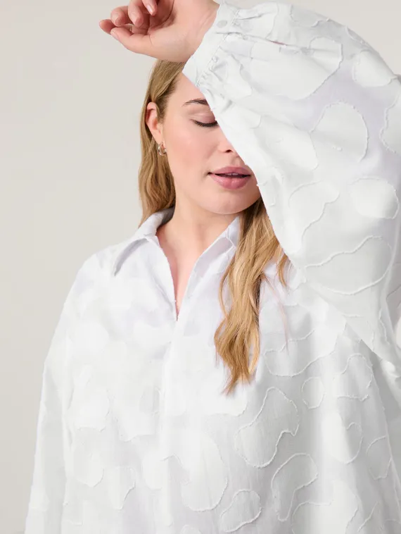 SAMOON Блуза с жаккардовым узором