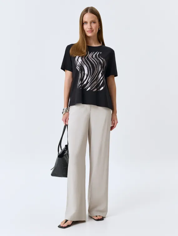 BULMER Футболка с металлизированным принтом