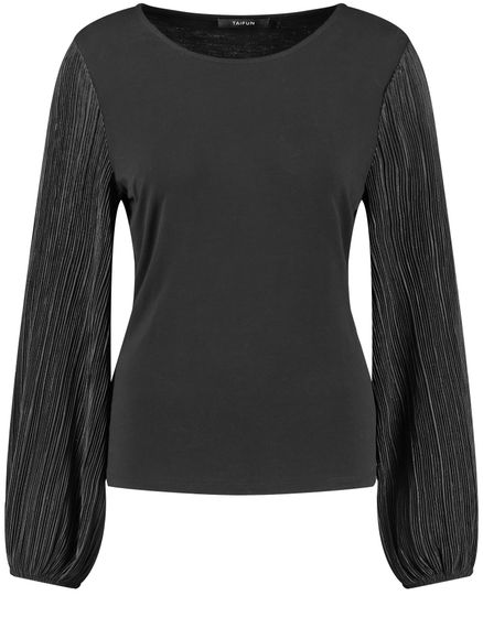 TAIFUN Блуза с плиссированными рукавами