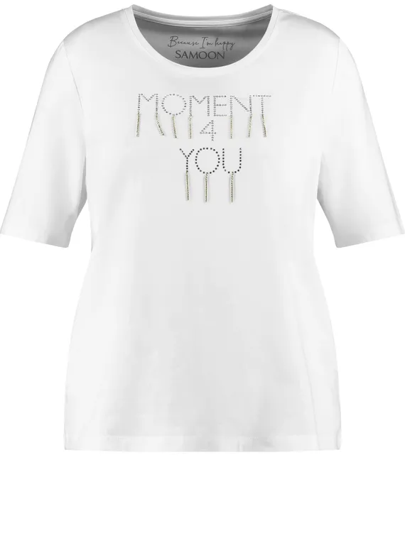 SAMOON Футболка с надписью из страз