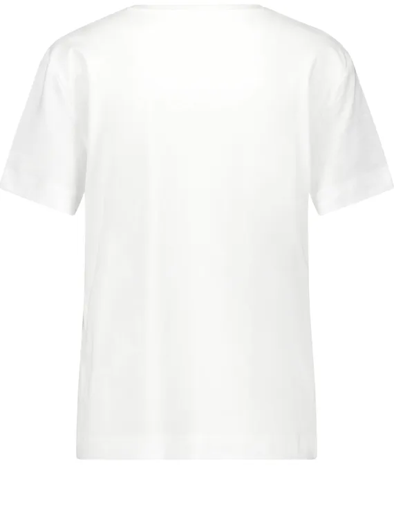 GERRY WEBER Футболка с надписью и стразами