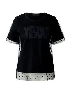 Oui Футболка с сеткой