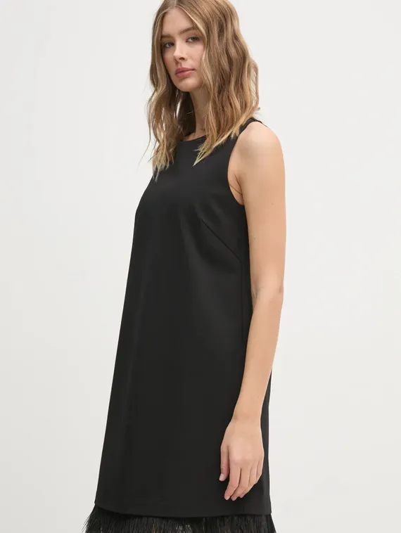 Oui Платье с перьями