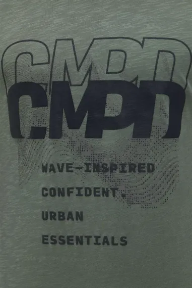 CAMP DAVID Футболка с резиновым рисунком