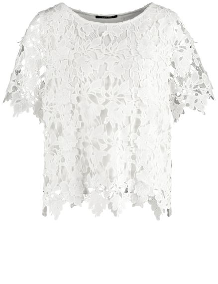 TAIFUN Кружевная блуза