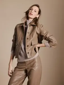 CATNOIR Короткая куртка из экокожи