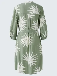 Oui Платье с принтом пальмы