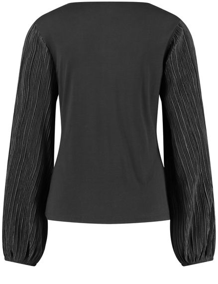 TAIFUN Блуза с плиссированными рукавами