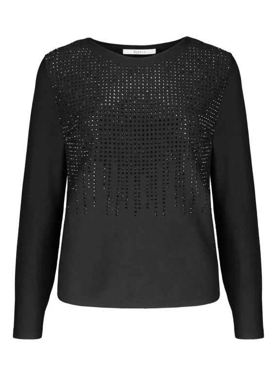 BIANCA Свитер со стразами