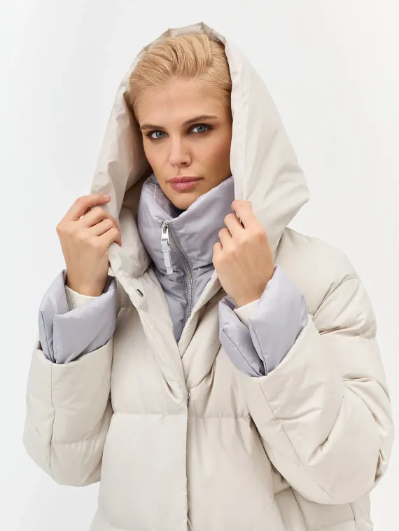 BULMER Пуховик с контрастной отделкой