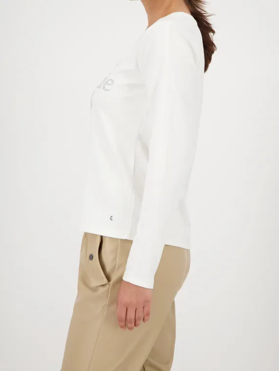 MONARI Толстовка с надписью из стразов