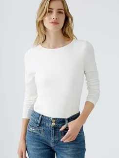 Oui Футболка длинный рукав базовая