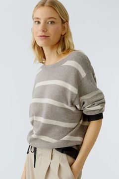 Oui Пуловер в полоску