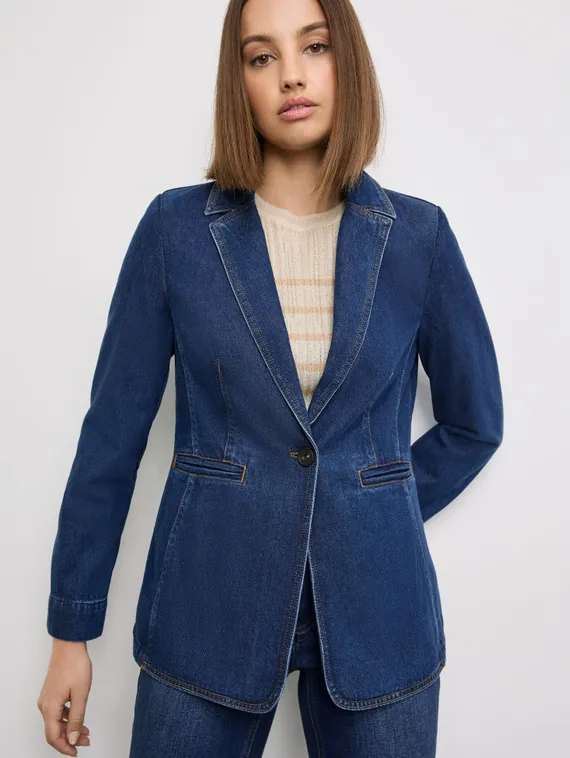 TAIFUN Пиджак джинсовый