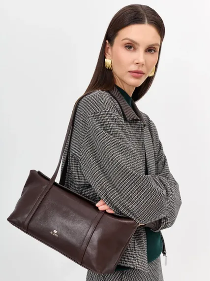 BULMER Сумка-багет из натуральной кожи