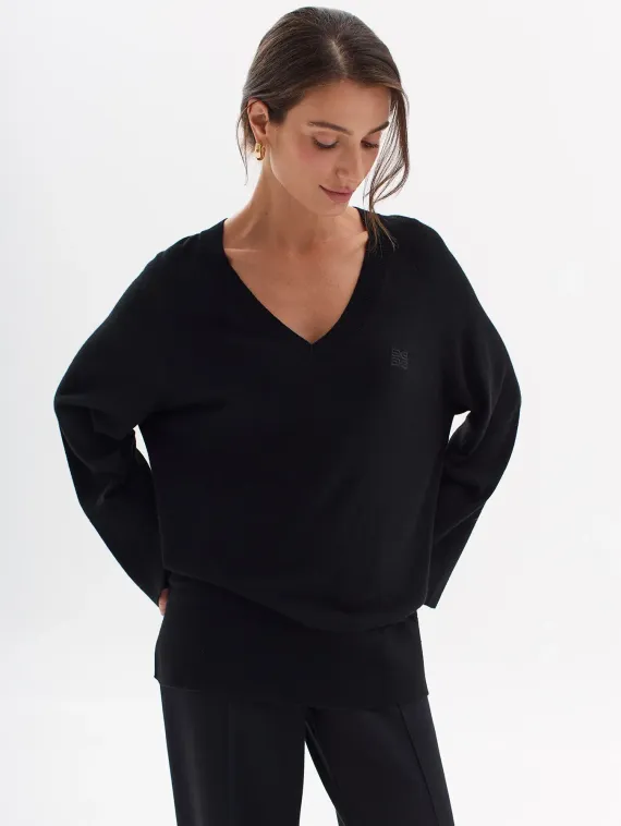 BULMER Джемпер с V- вырезом и шерстью