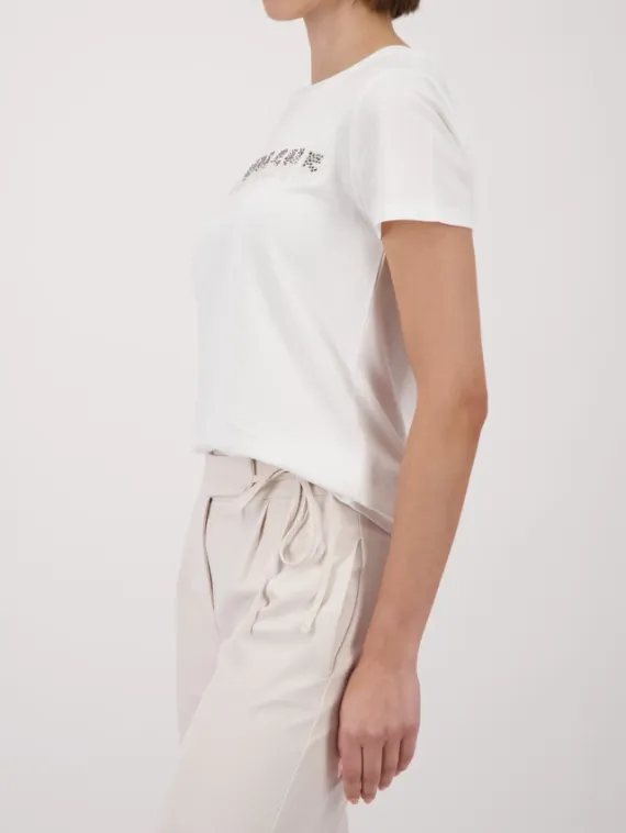 MONARI Футболка со стразами и надписью