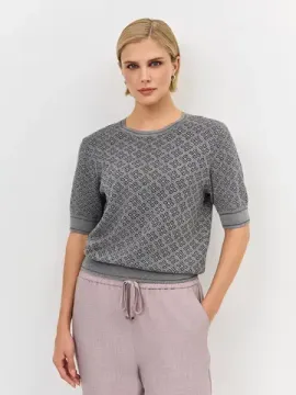 BULMER Жаккардовый джемпер с шелком