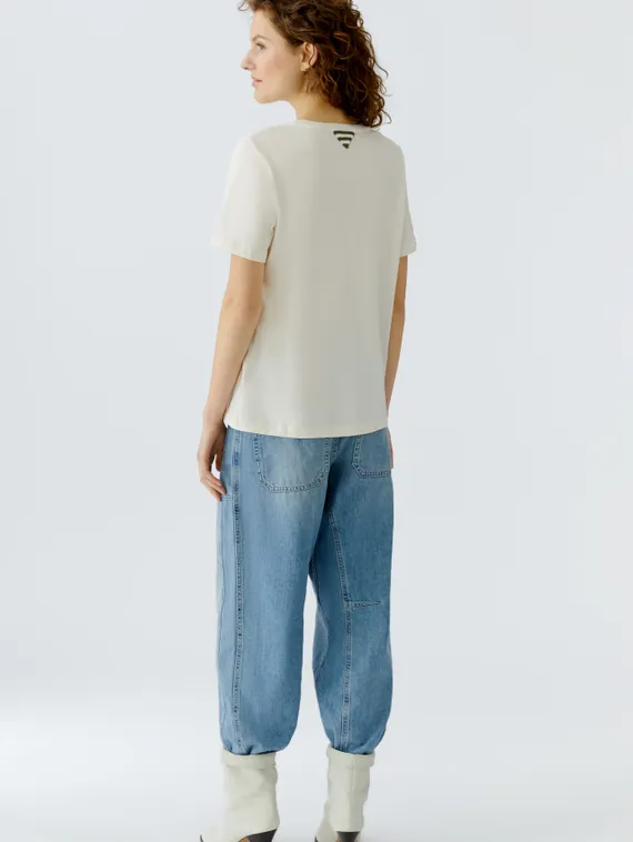 Oui Футболка с цветочным принтом