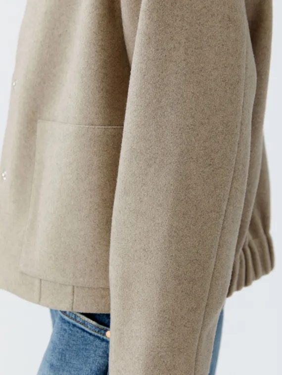 Oui Куртка из ткани с шерстяным эффектом