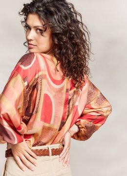 SUMMUM Блуза с принтом