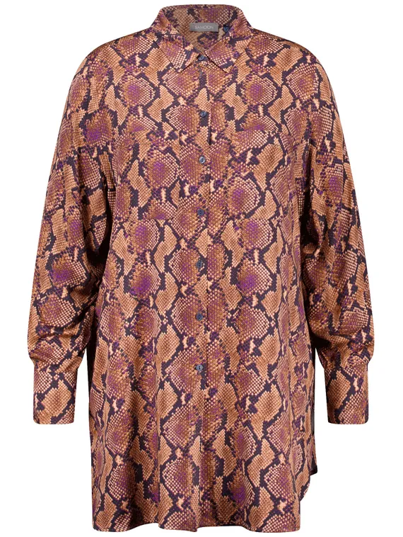 SAMOON Блуза длинная с принтом