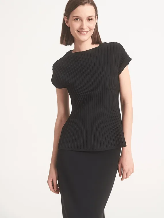 UNQ Юбка трикотажная черная