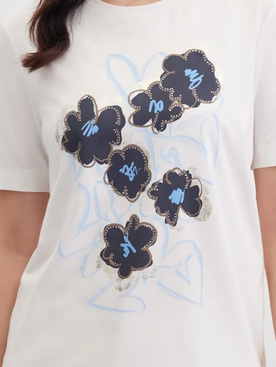 GERRY WEBER Футболка с цветочным принтом