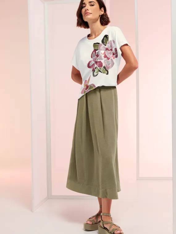 BIANCA Футболка с цветочным принтом