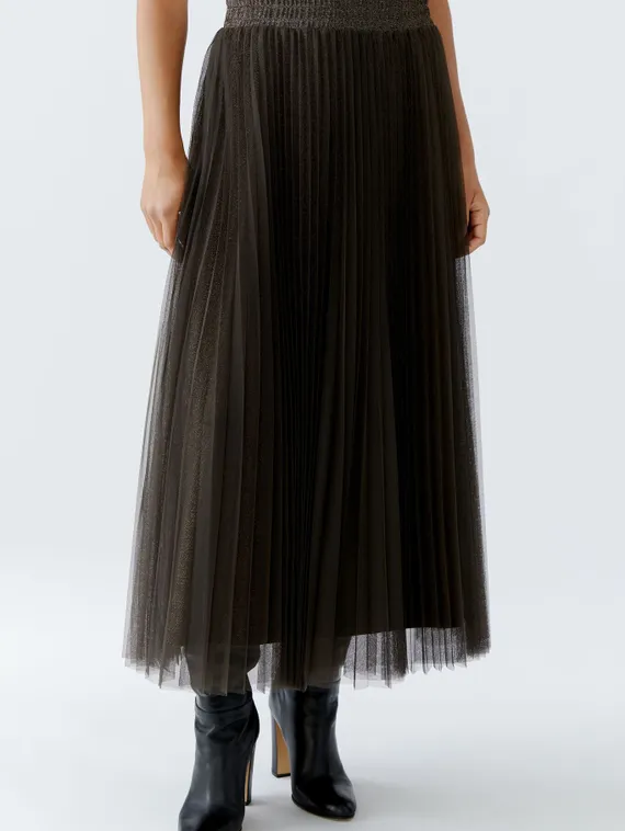 Oui Юбка плиссе с двойным фатином