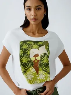 Oui Футболка с принтом