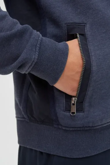 CAMP DAVID Толстовка с принтом темно-синяя