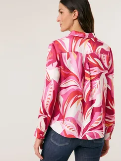 GERRY WEBER Блуза из атласной ткани с принтом