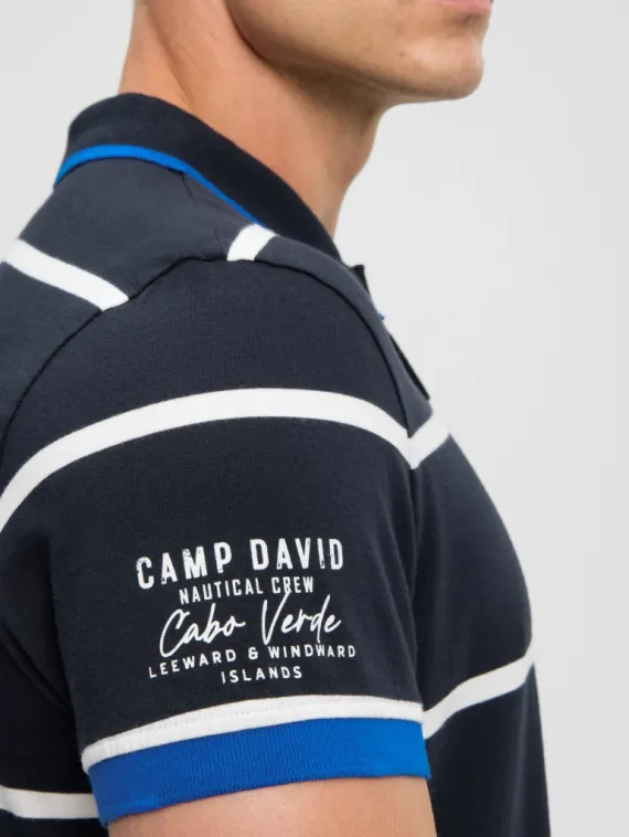 CAMP DAVID Поло в полоску