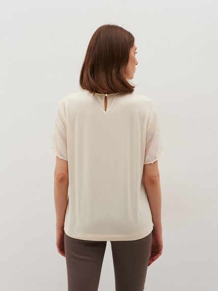 GERRY WEBER Блуза с прозрачными вставками