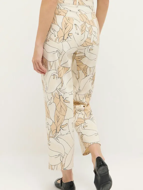 ANGELS Брюки-чиносы с цветочным принтом