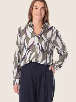 GERRY WEBER Блуза с принтом в виде листьев