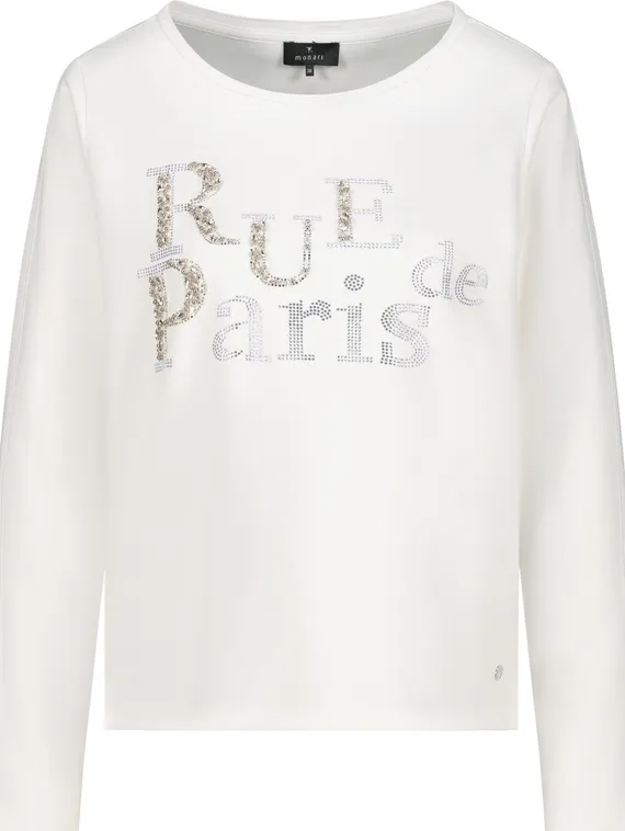 MONARI Толстовка с надписью из стразов